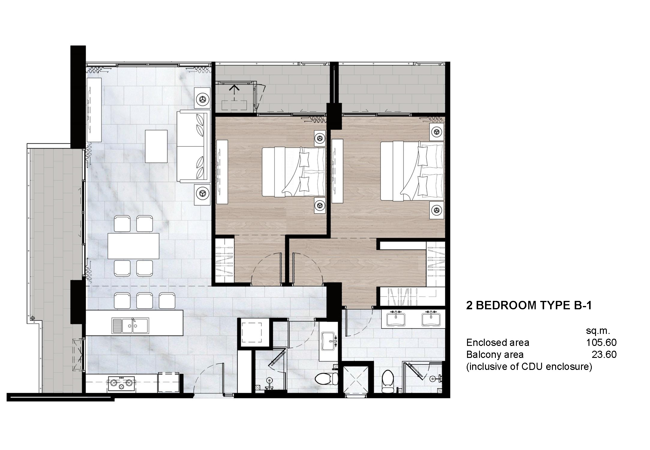 North park condominium Phnom Penh - Floor plan - 11