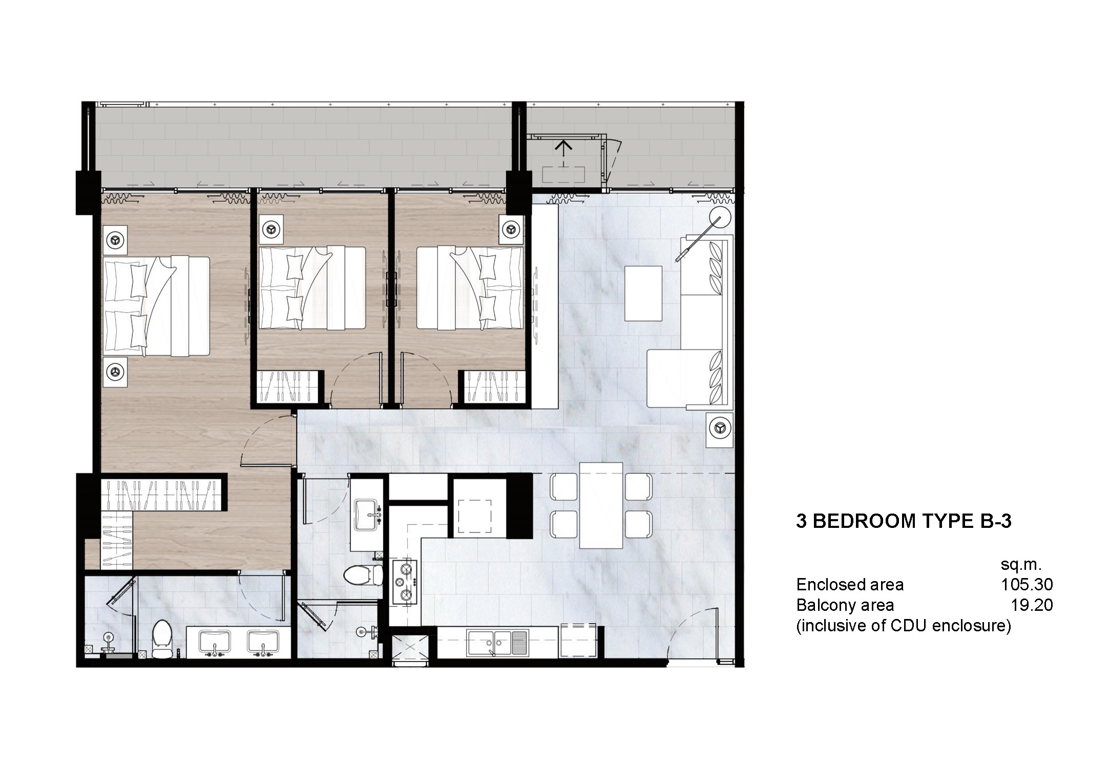 North park condominium Phnom Penh - Floor plan - 20